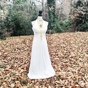 Vtg De Weese Designs Maxi Dress